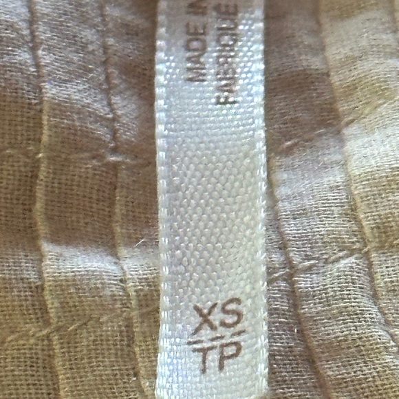 Free People peach blouse with embroidery and lace XS $128 - Picture 5 of 6